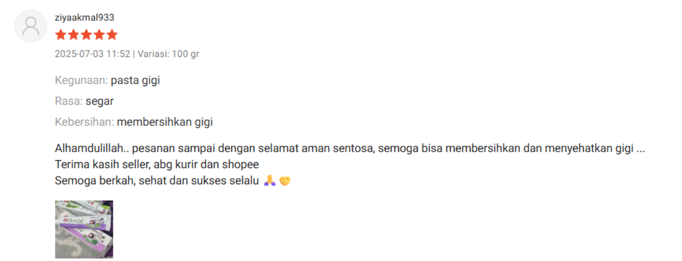 Review toothpaste dok bua ku