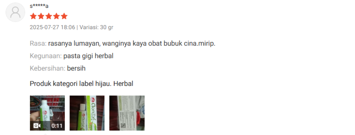 Review toothpaste dok bua ku